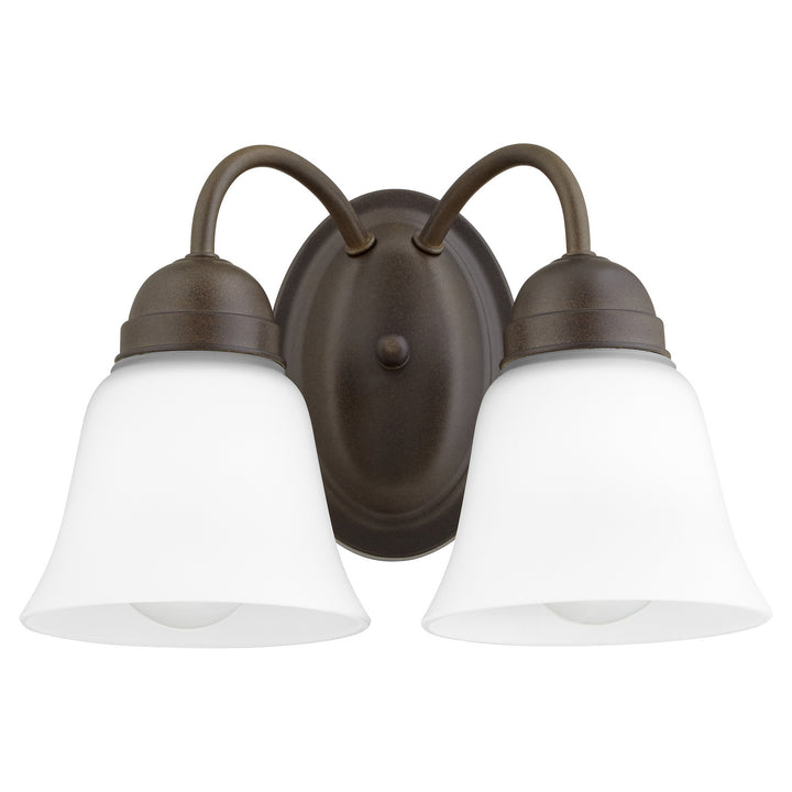 Quorum 5404 Series 5404-2-86 Bath Vanity Light 12 in. wide - Oiled Bronze