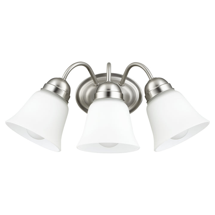 Quorum 5404 Series 5404-3-65 Bath Vanity Light 17 in. wide - Satin Nickel