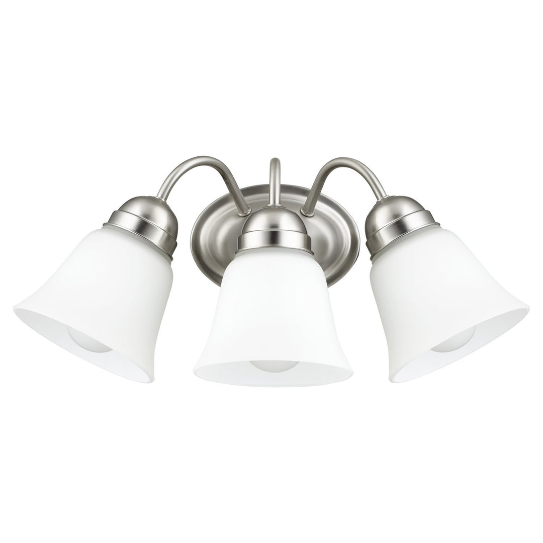 Quorum 5404 Series 5404-3-65 Bath Vanity Light 17 in. wide - Satin Nickel