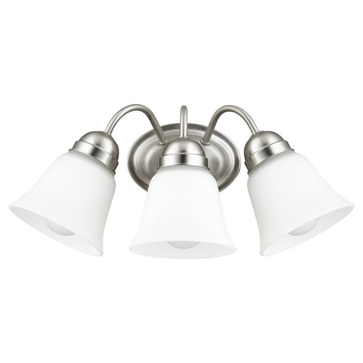 Quorum 5404 Series 5404-3-65 Bath Vanity Light 17 in. wide - Satin Nickel
