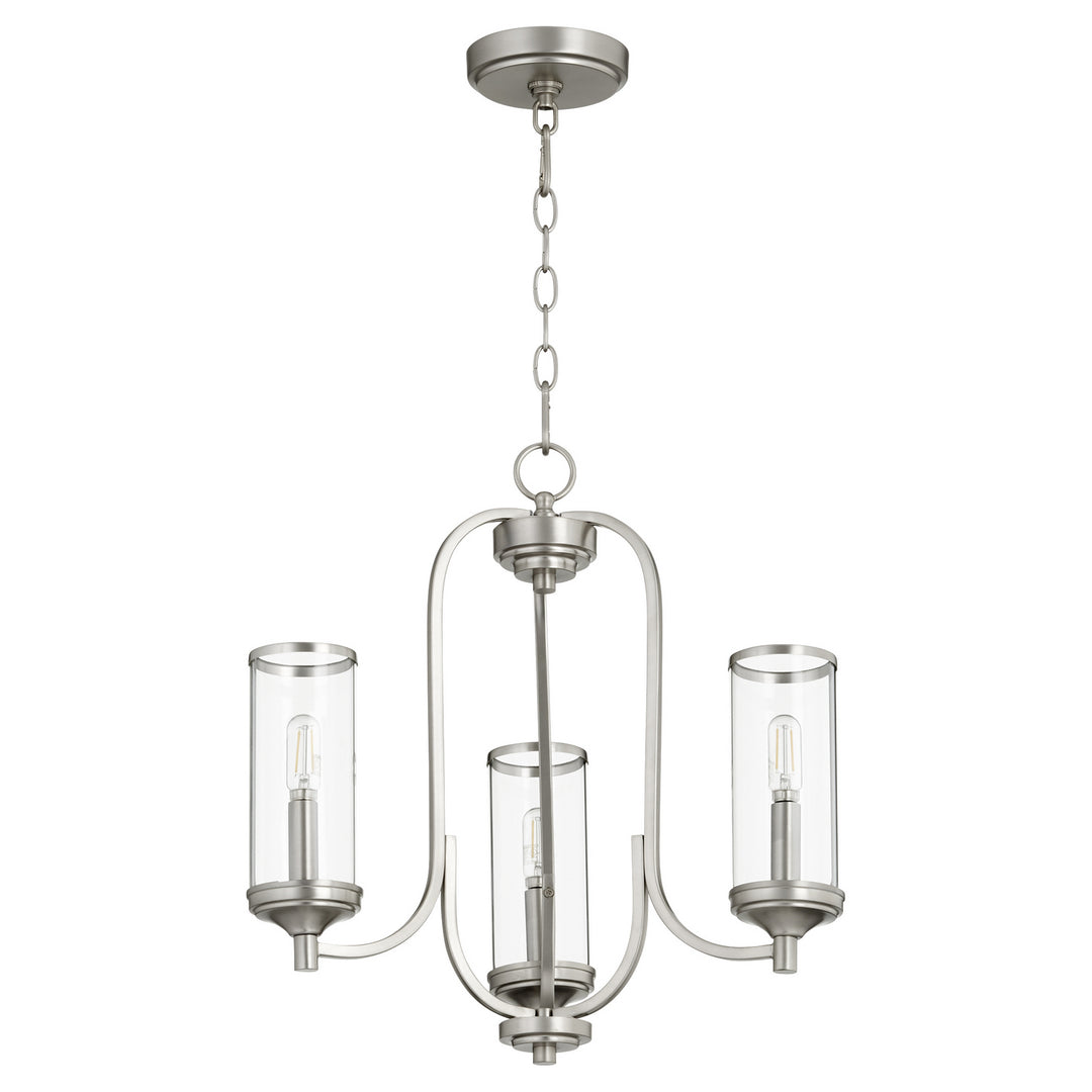 Quorum Collins 6044-3-65 Chandelier Light - Satin Nickel