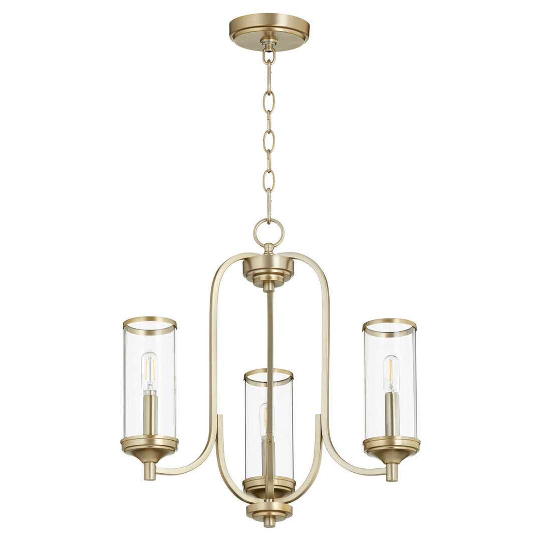 Quorum Collins 6044-3-80 Chandelier Light - Aged Brass