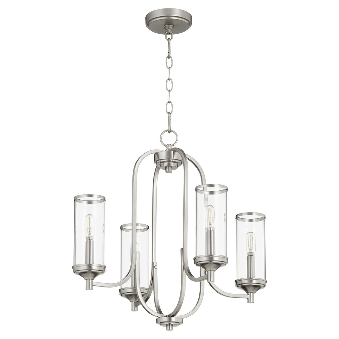 Quorum Collins 6044-4-65 Chandelier Light - Satin Nickel