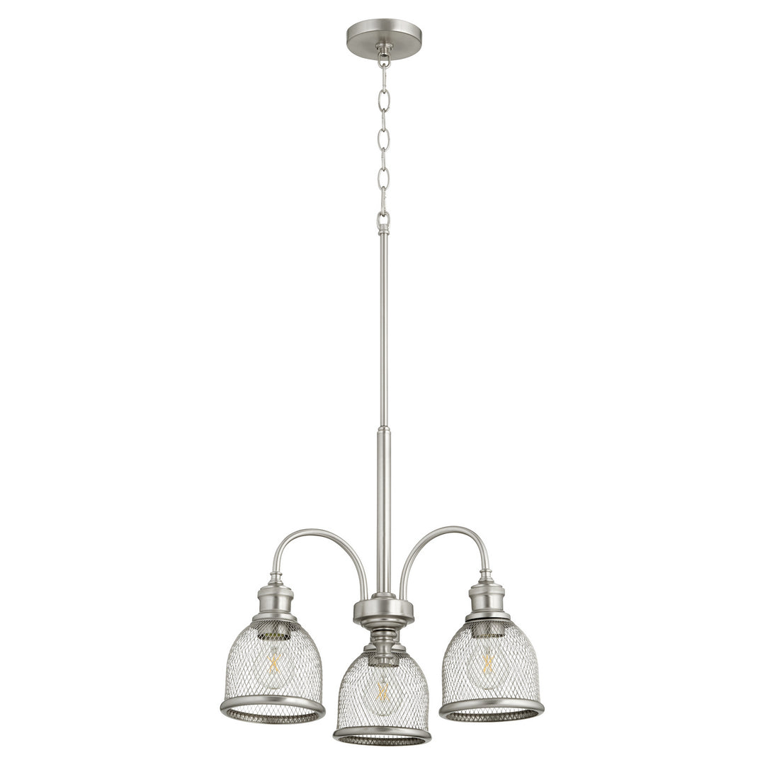 Quorum Omni 6212-3-65 Chandelier Light - Satin Nickel