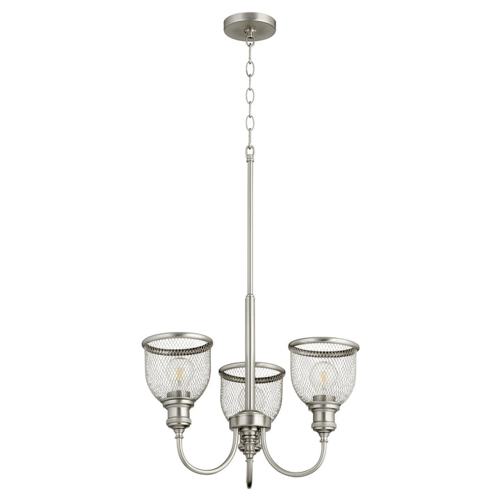 Quorum Omni 6212-3-65 Chandelier Light - Satin Nickel