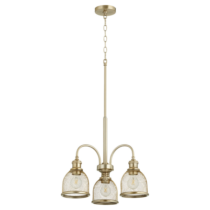 Quorum Omni 6212-3-80 Chandelier Light - Aged Brass