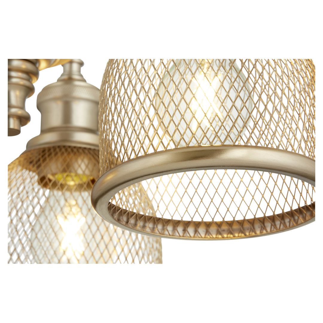 Quorum Omni 6212-3-80 Chandelier Light - Aged Brass