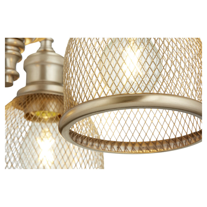 Quorum Omni 6212-3-80 Chandelier Light - Aged Brass