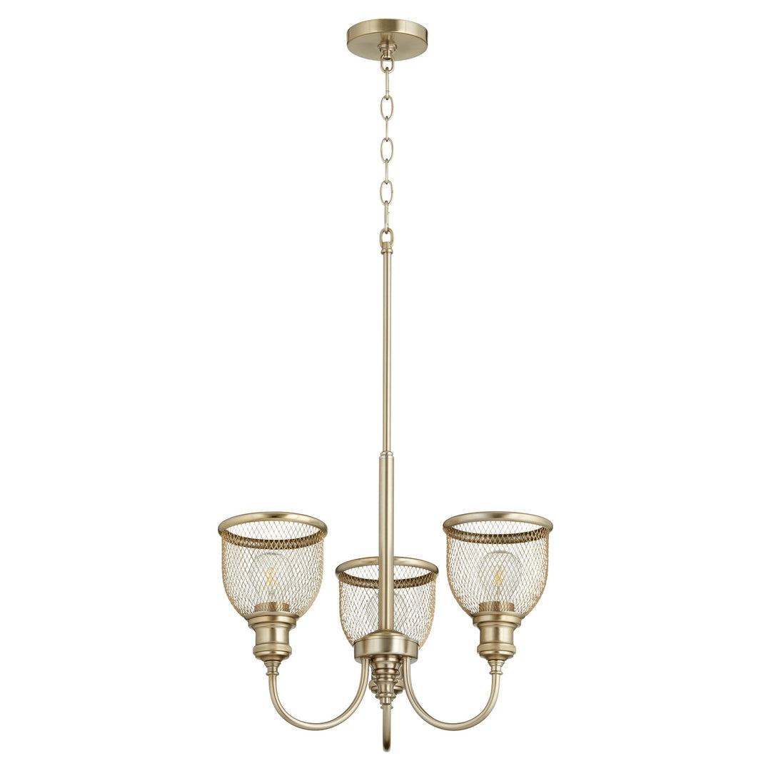 Quorum Omni 6212-3-80 Chandelier Light - Aged Brass