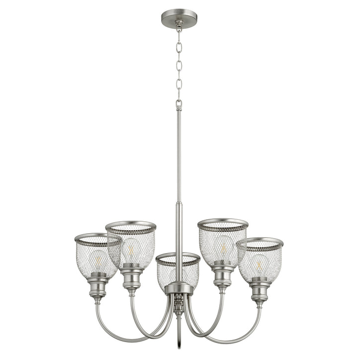 Quorum Omni 6212-5-65 Chandelier Light - Satin Nickel