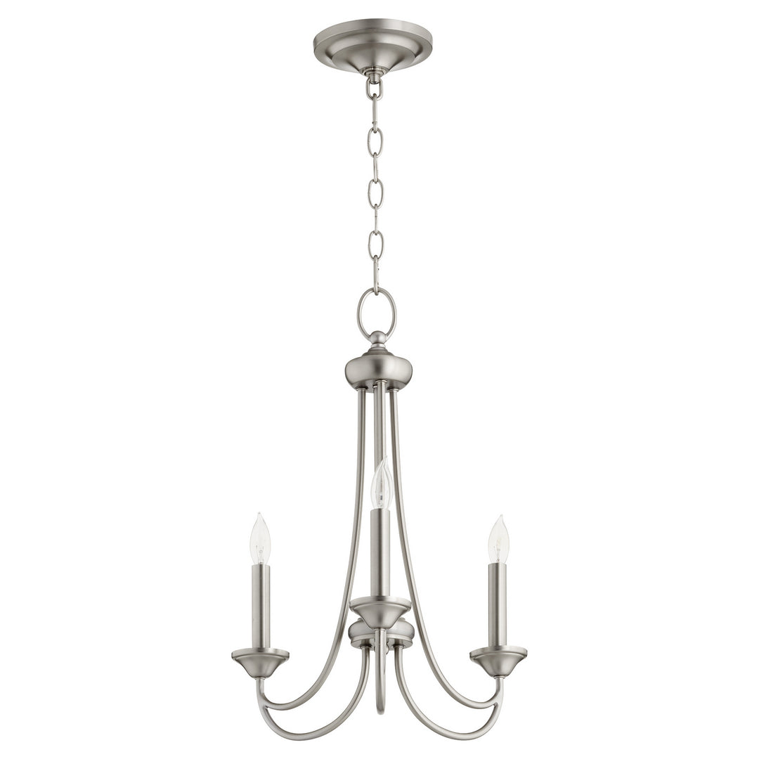 Quorum Brooks 6250-3-65 Chandelier Light - Satin Nickel