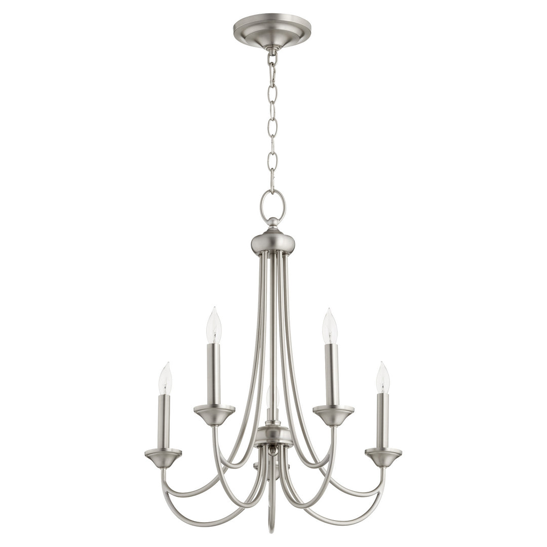 Quorum Brooks 6250-5-65 Chandelier Light - Satin Nickel