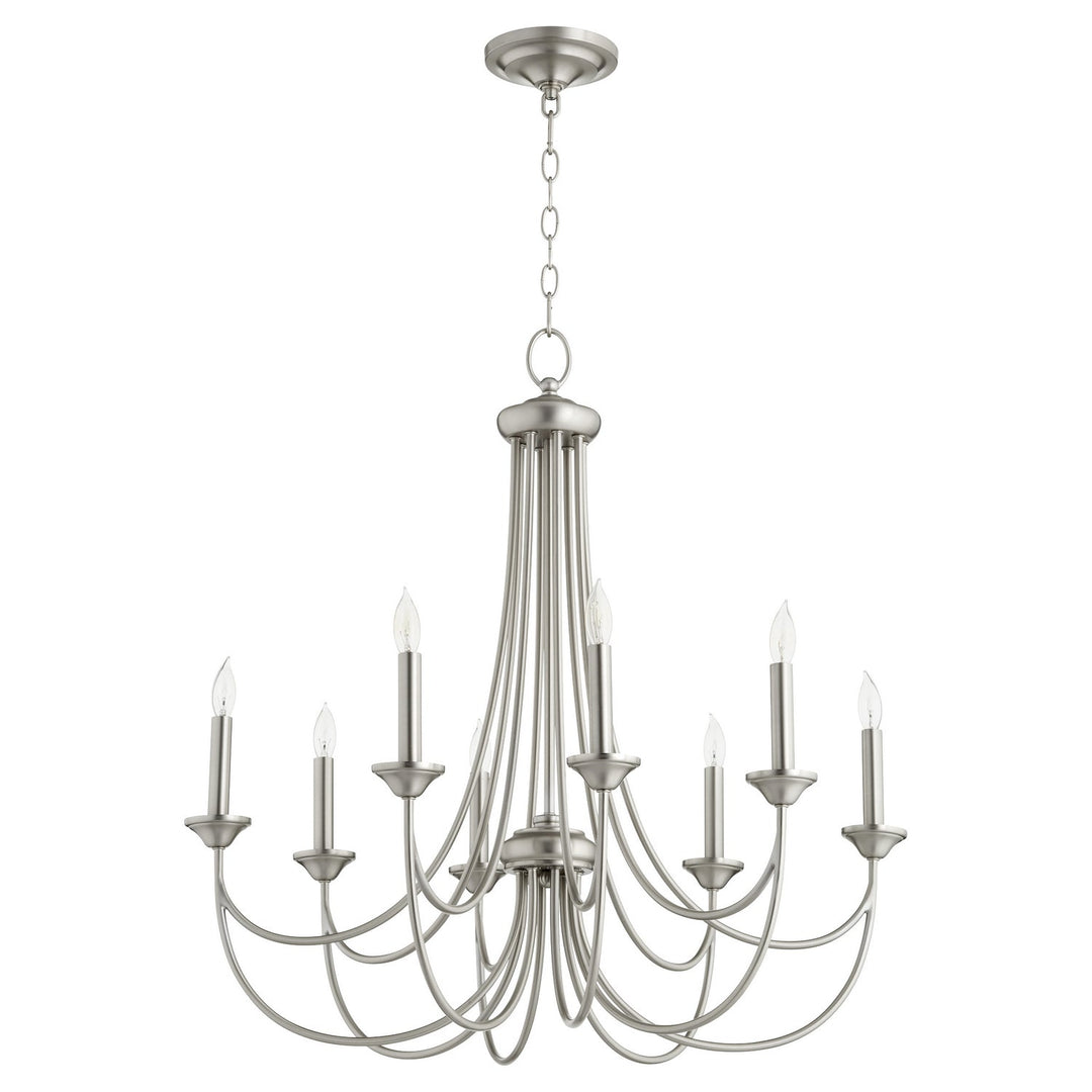 Quorum Brooks 6250-8-65 Chandelier Light - Satin Nickel