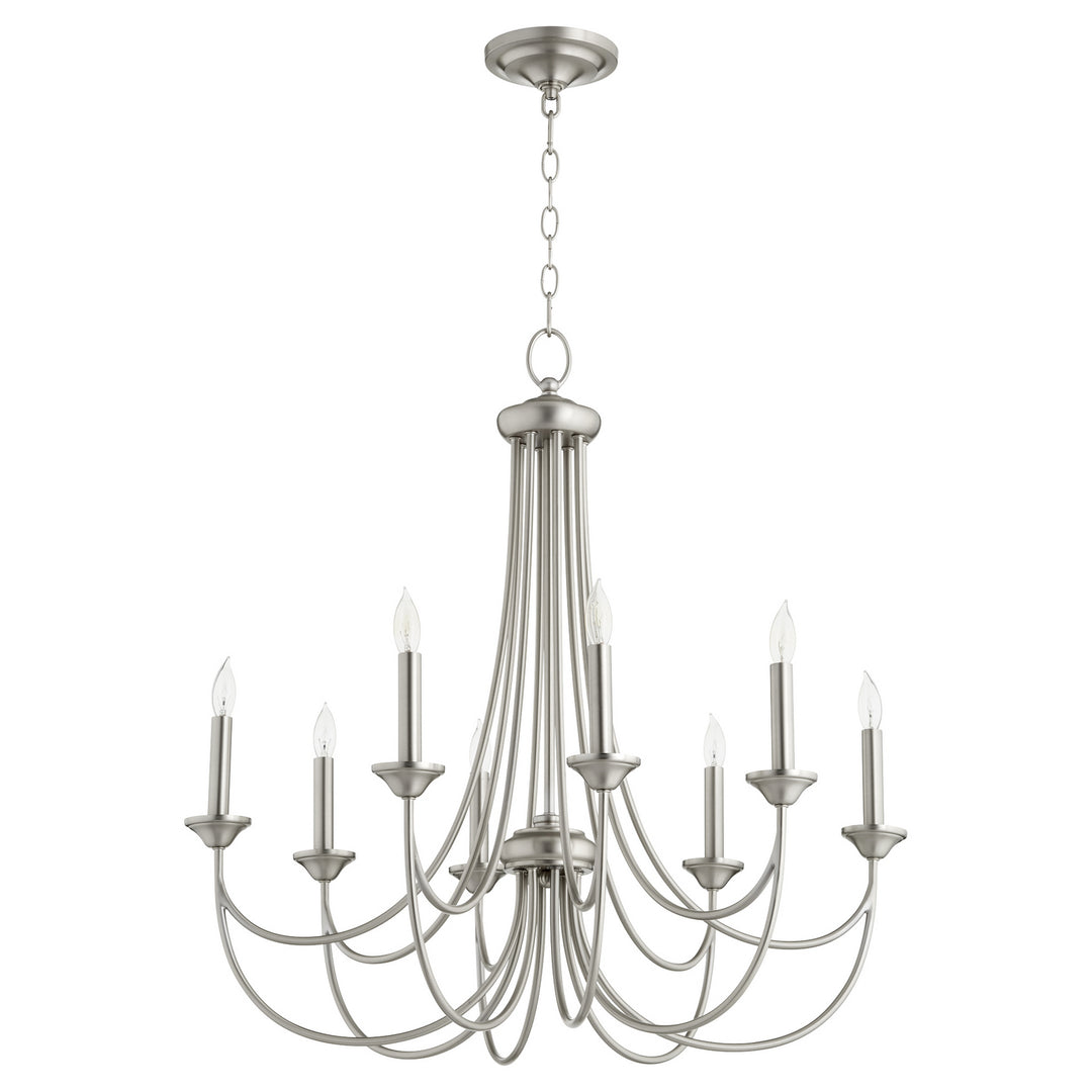 Quorum Brooks 6250-8-65 Chandelier Light - Satin Nickel