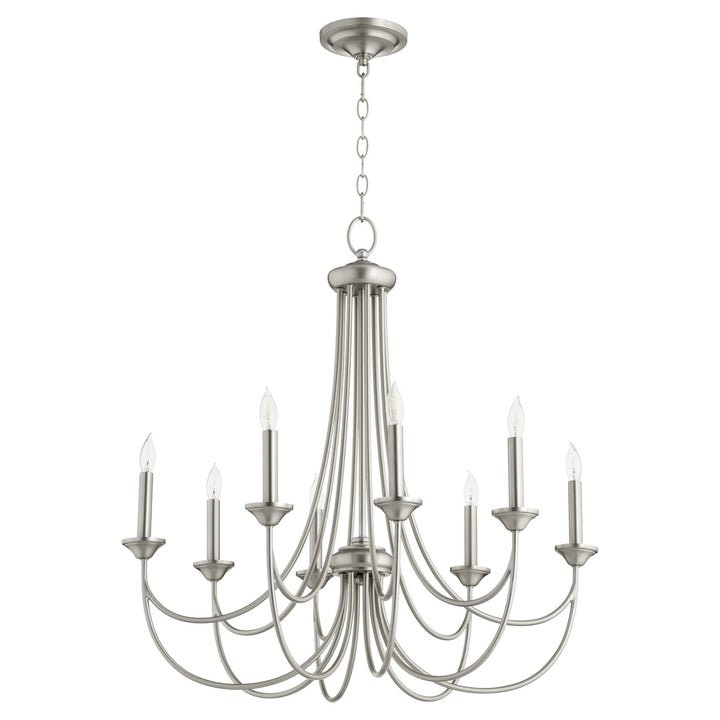 Quorum Brooks 6250-8-65 Chandelier Light - Satin Nickel