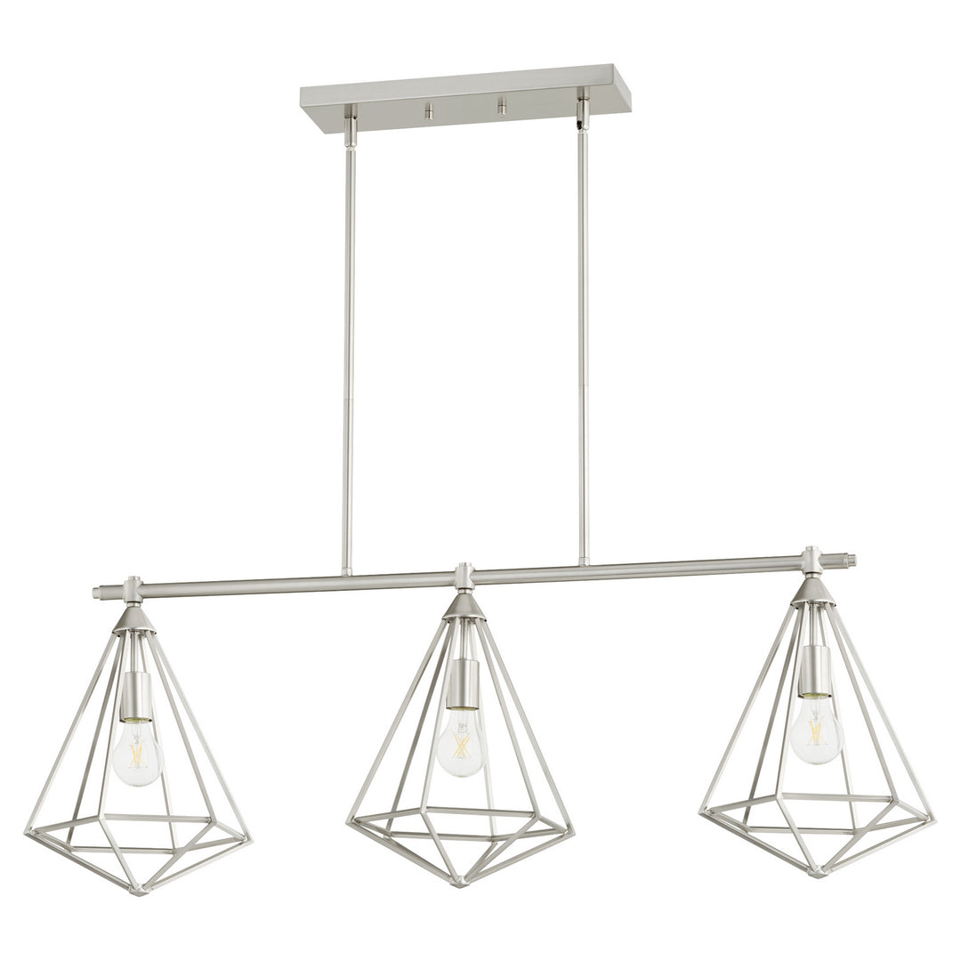 Quorum Bennett 6311-3-65 Pendant Light - Satin Nickel