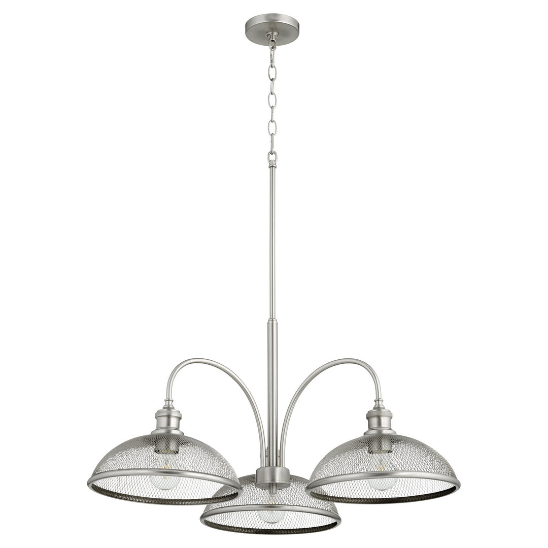 Quorum Omni 6312-3-65 Chandelier Light - Satin Nickel