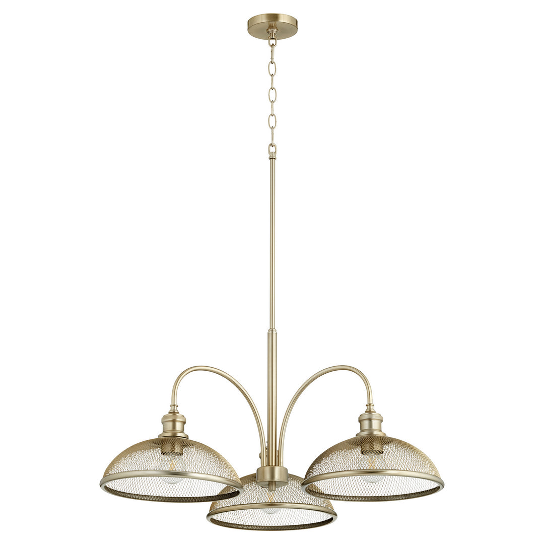 Quorum Omni 6312-3-80 Chandelier Light - Aged Brass