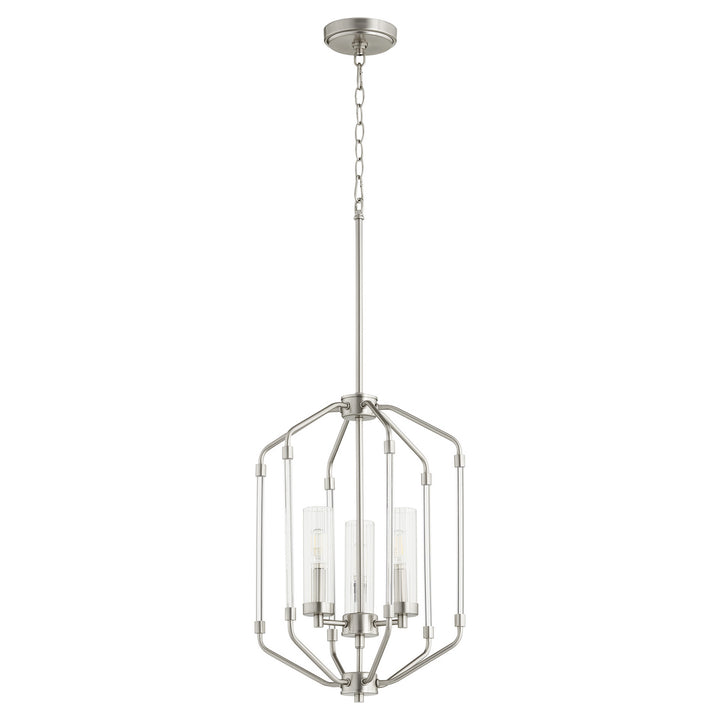 Quorum Citadel 6963-3-65 Pendant Light - Satin Nickel