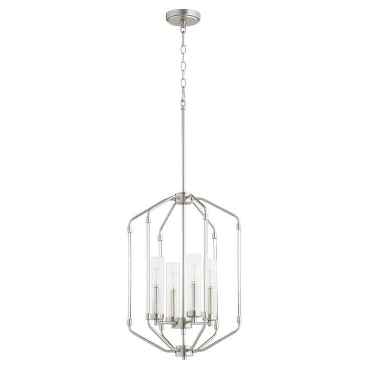 Quorum Citadel 6963-4-65 Pendant Light - Satin Nickel