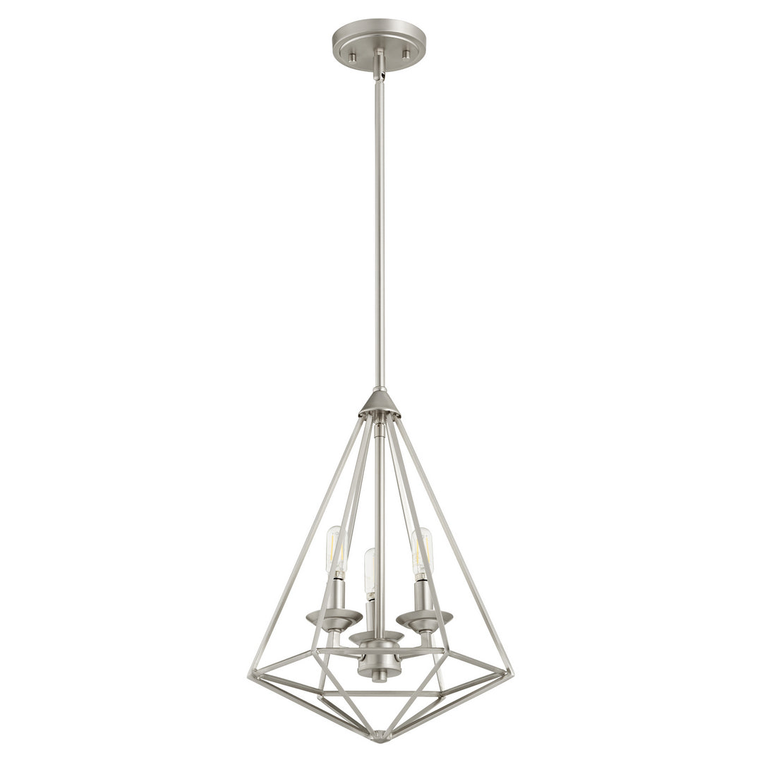 Quorum Bennett 8311-3-65 Pendant Light - Satin Nickel