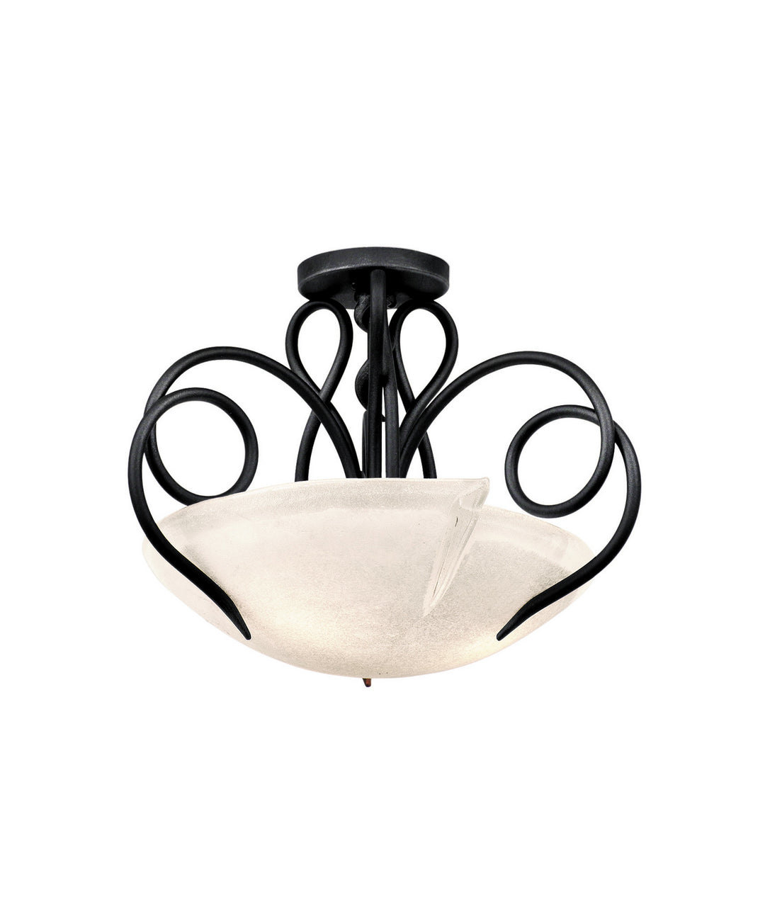 Kalco Tribecca 4288TO/FROST Ceiling Light - Tortoise Shell