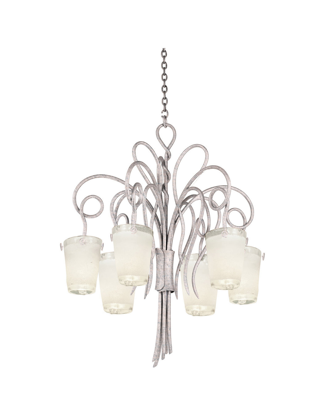 Kalco Tribecca 4289PS/FROST Chandelier Light - Pearl Silver