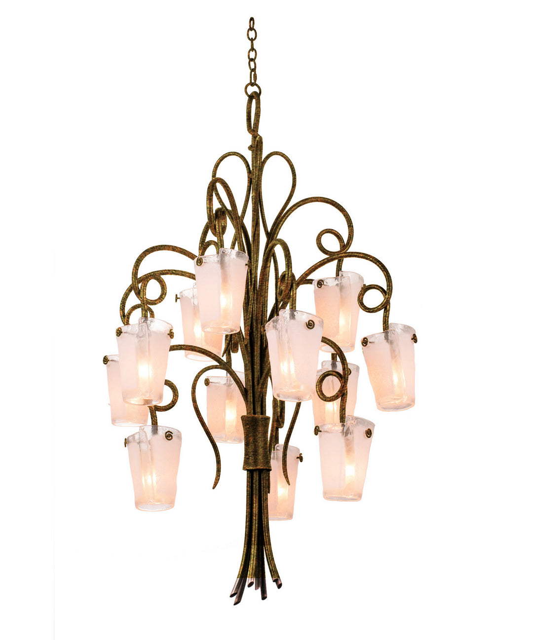 Kalco Tribecca 4290AC/FROST Chandelier Light - Antique Copper