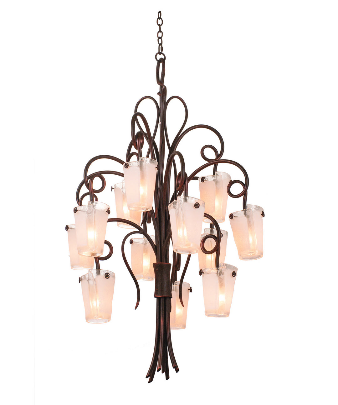 Kalco Tribecca 4290TO/FROST Chandelier Light - Tortoise Shell