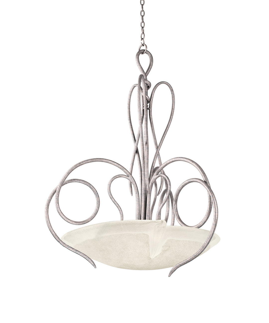 Kalco Tribecca 4297PS/FROST Pendant Light - Pearl Silver