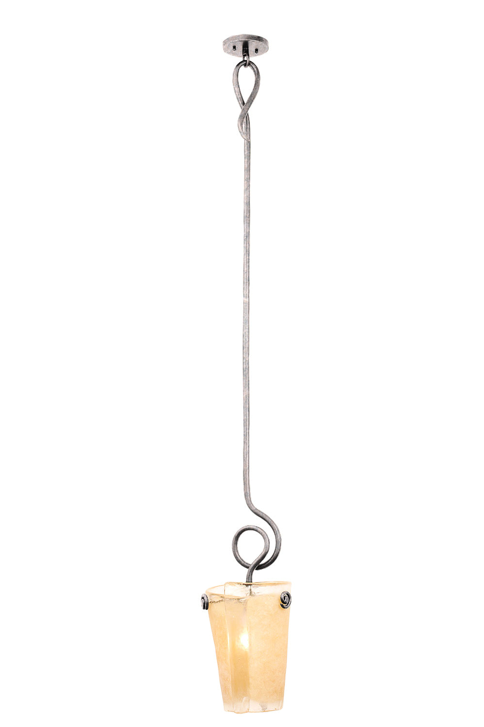 Kalco Tribecca 4301PS/ANTQ Pendant Light - Pearl Silver