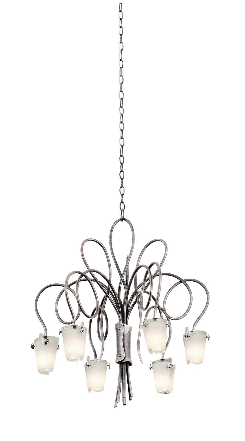 Kalco Tribecca 4308PS/FROST Chandelier Light - Pearl Silver