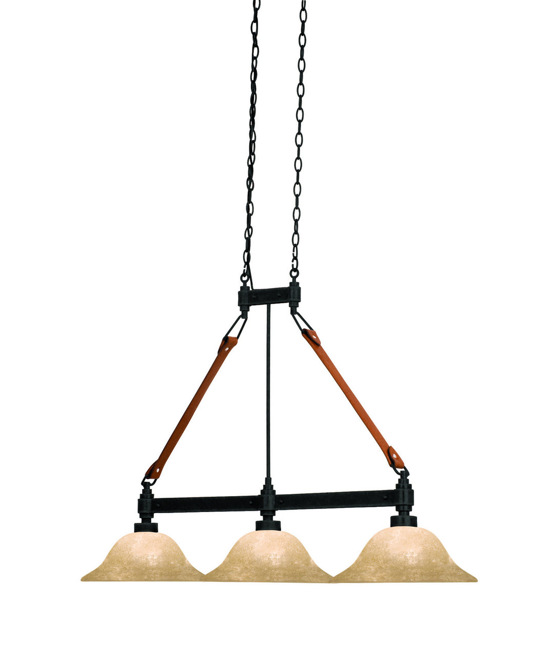 Kalco Rodeo Drive 4640B/ECRU Pendant Light - Black