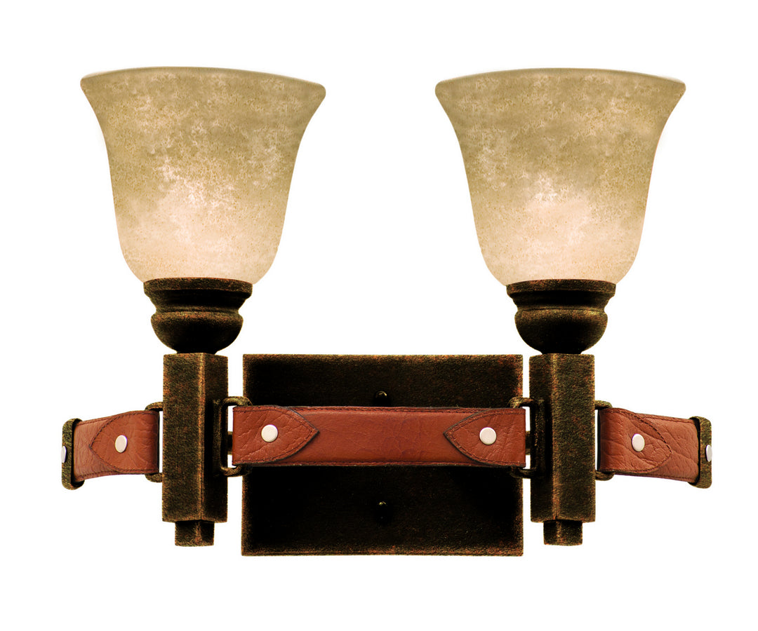 Kalco Rodeo Drive 4642AC/ECRU Bath Vanity Light 16 in. wide - Antique Copper