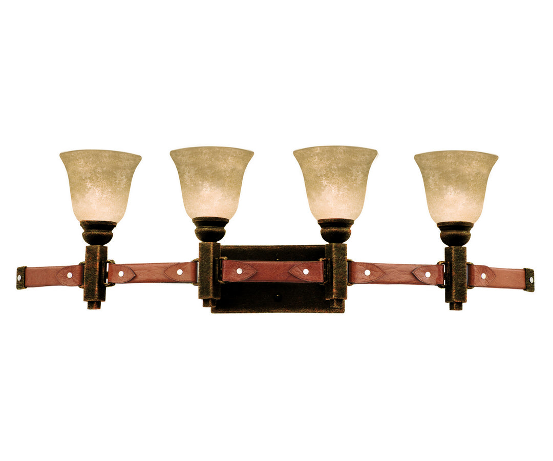 Kalco Rodeo Drive 4644AC/ECRU Bath Vanity Light 39 in. wide - Antique Copper