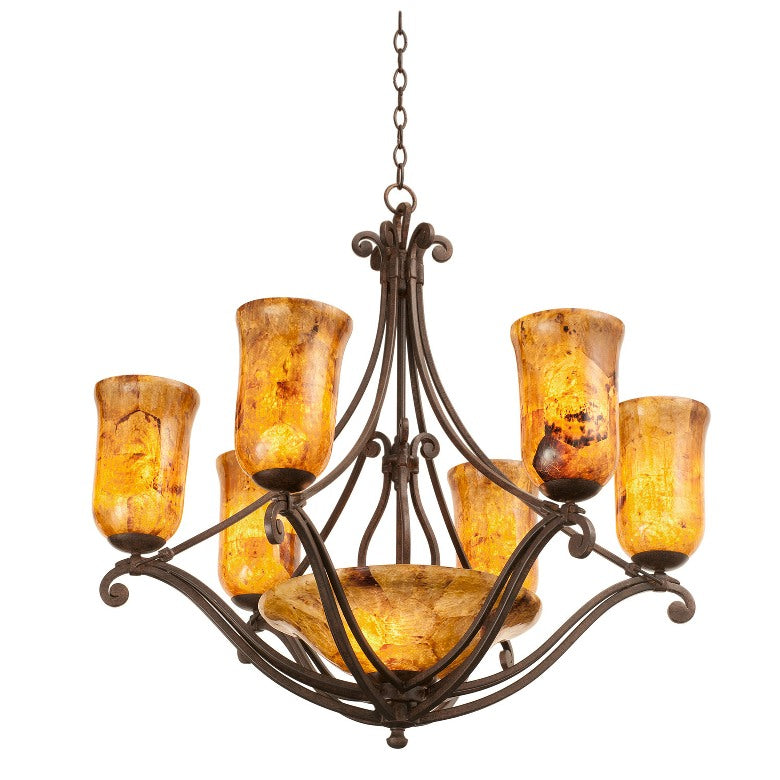 Kalco Somerset 4970TO/PENSH Chandelier Light - Tortoise Shell