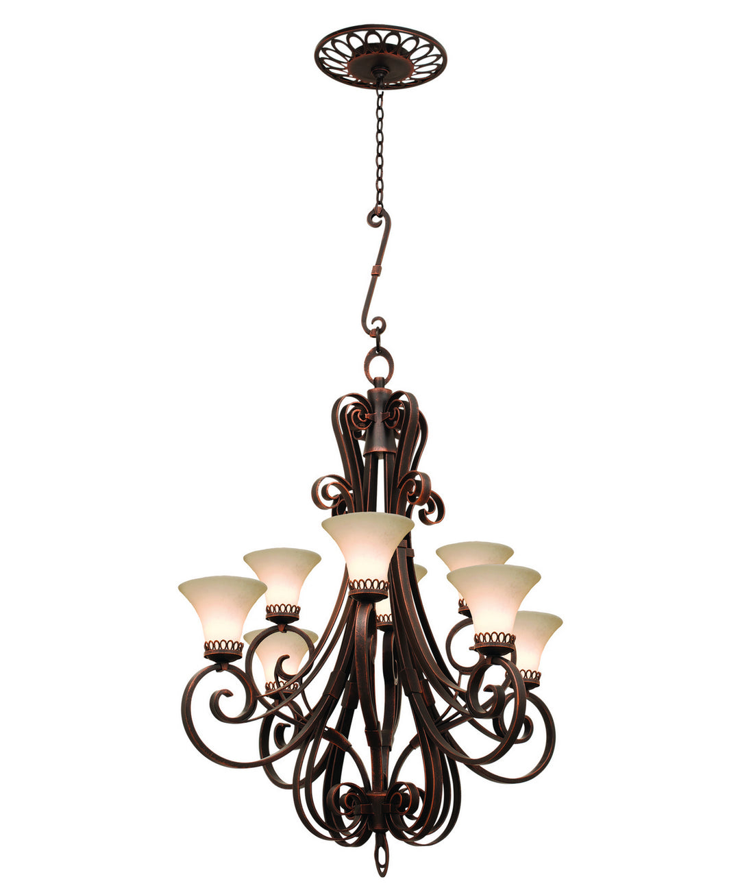 Kalco Mirabelle 5188AC/1577 Chandelier Light - Antique Copper