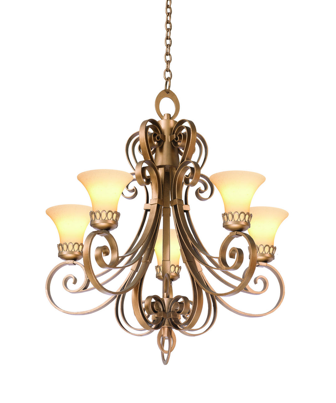 Kalco Mirabelle 5198MG/1577 Chandelier Light - Modern Gold