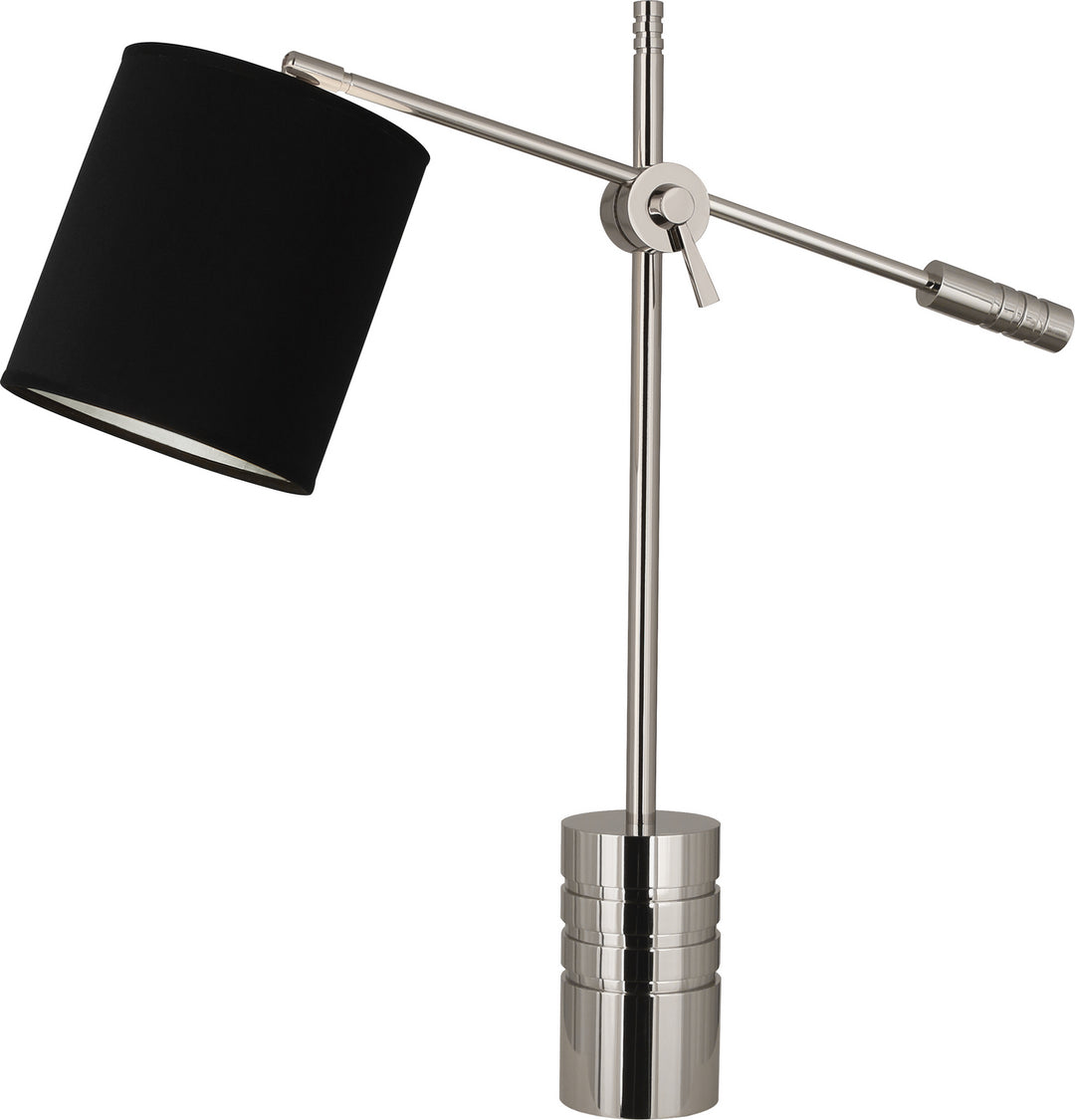 Robert Abbey Lighting S291B Campbell Lamp Polished Nickel