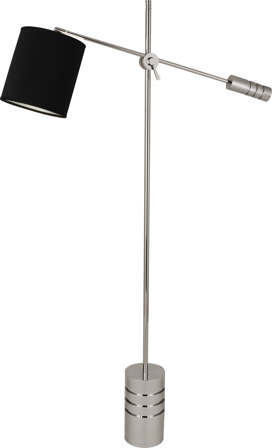 Robert Abbey Lighting S292B Campbell Lamp Polished Nickel