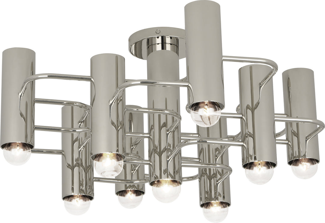 Robert Abbey Jonathan Adler Milano S804 Ceiling Light - POLISHED NICKEL