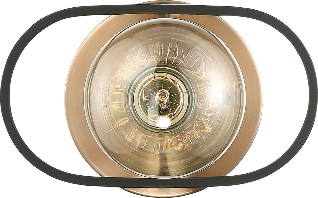 Nuvo Chassis 60-6651 Wall Light - Copper Brushed Brass / Matte Black