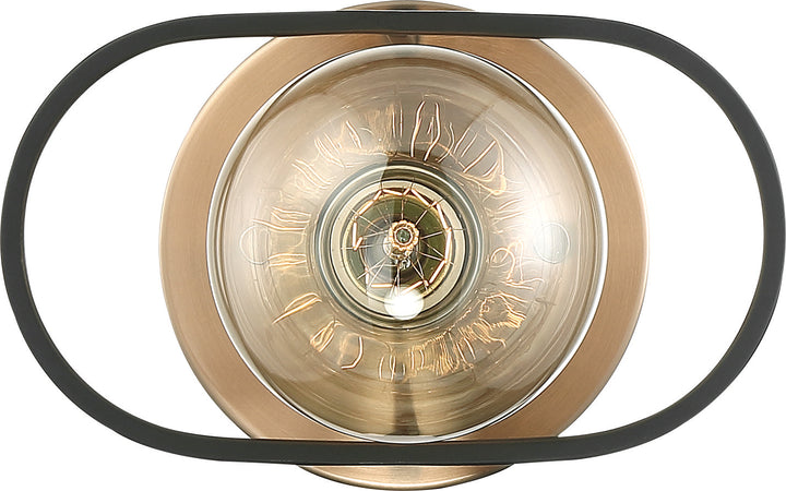 Nuvo Chassis 60-6651 Wall Light - Copper Brushed Brass / Matte Black