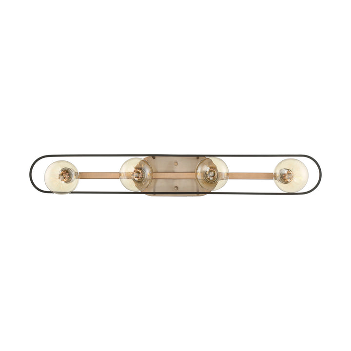 Nuvo Chassis 60-6654 Bath Vanity Light 33 in. wide - Copper Brushed Brass / Matte Black