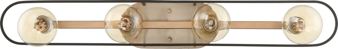 Nuvo Chassis 60-6654 Bath Vanity Light 33 in. wide - Copper Brushed Brass / Matte Black