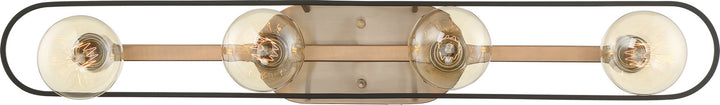 Nuvo Chassis 60-6654 Bath Vanity Light 33 in. wide - Copper Brushed Brass / Matte Black