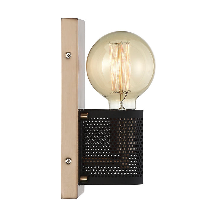 Nuvo Passage 60-6661 Wall Light - Copper Brushed Brass / Black