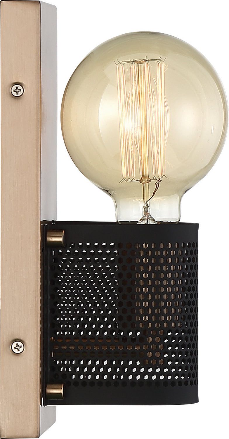 Nuvo Passage 60-6661 Wall Light - Copper Brushed Brass / Black