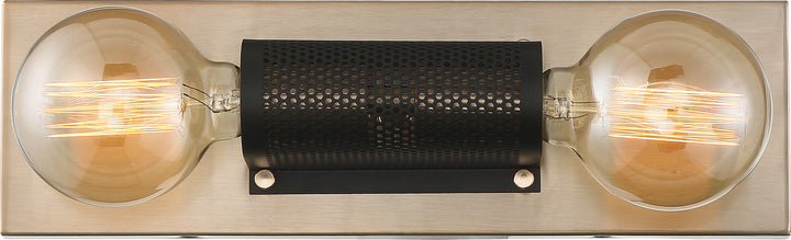 Nuvo Passage 60-6662 Bath Vanity Light 15 in. wide - Copper Brushed Brass / Black