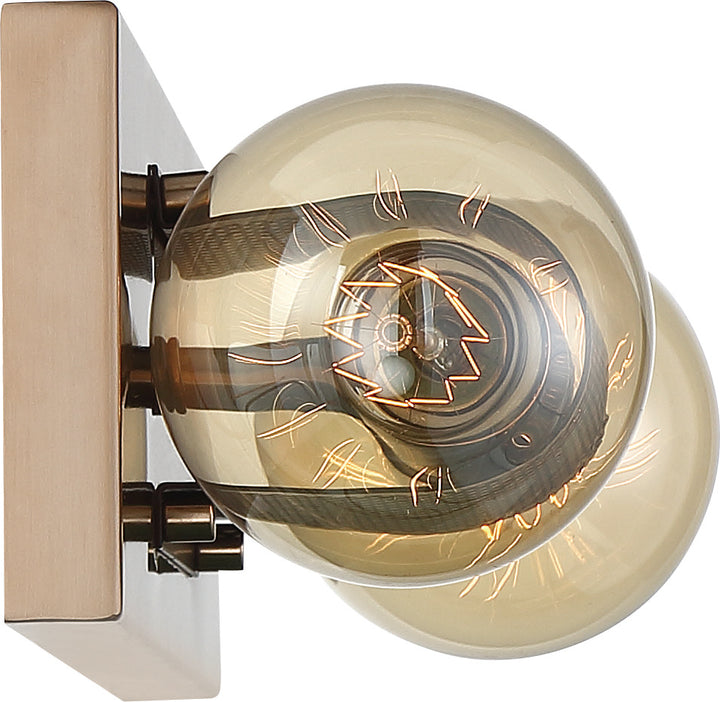 Nuvo Passage 60-6662 Bath Vanity Light 15 in. wide - Copper Brushed Brass / Black